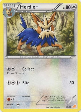 Herdier (19 30) [Black & White: Trainer Kit - Excadrill] Sale