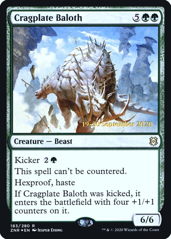 Cragplate Baloth [Zendikar Rising Prerelease Promos] Cheap