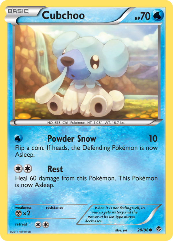 Cubchoo (28 98) [Black & White: Emerging Powers] Discount