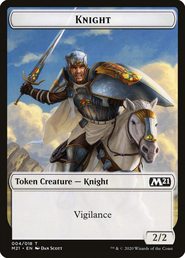 Beast    Knight Double-Sided Token [Core Set 2021 Tokens] Cheap