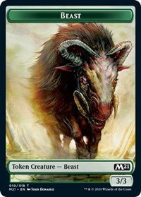 Beast    Cat (011) Double-Sided Token [Core Set 2021 Tokens] Discount