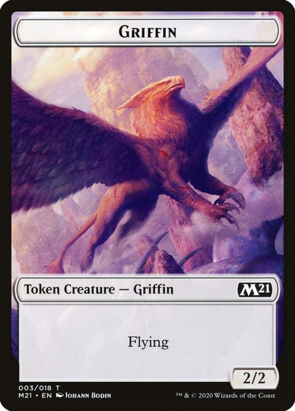 Bird    Griffin Double-Sided Token [Core Set 2021 Tokens] For Discount