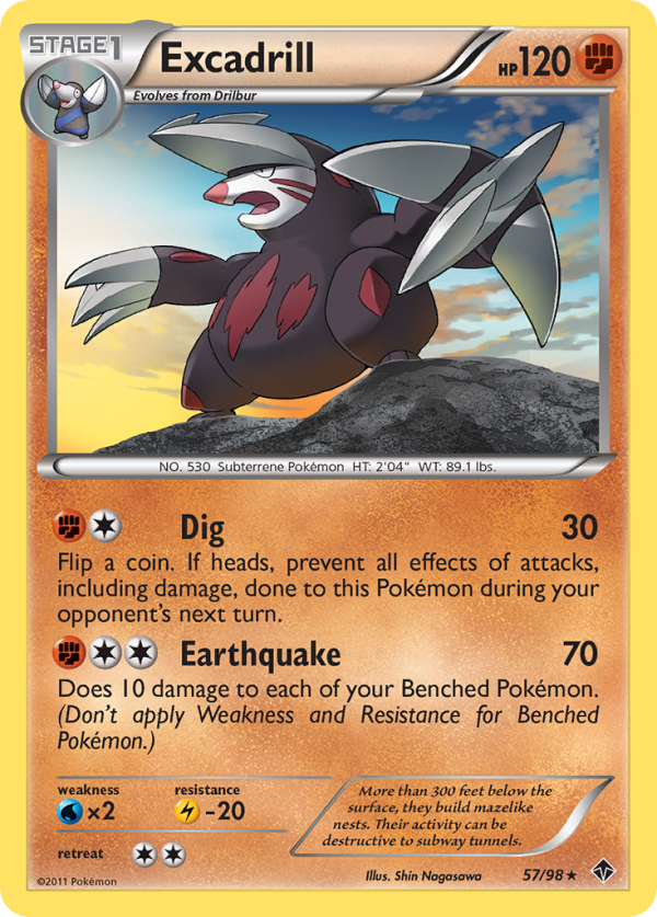 Excadrill (57 98) [Black & White: Emerging Powers] For Sale