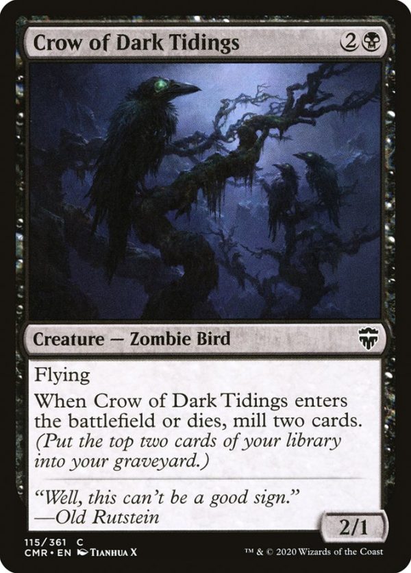 Crow of Dark Tidings [Commander Legends] Discount