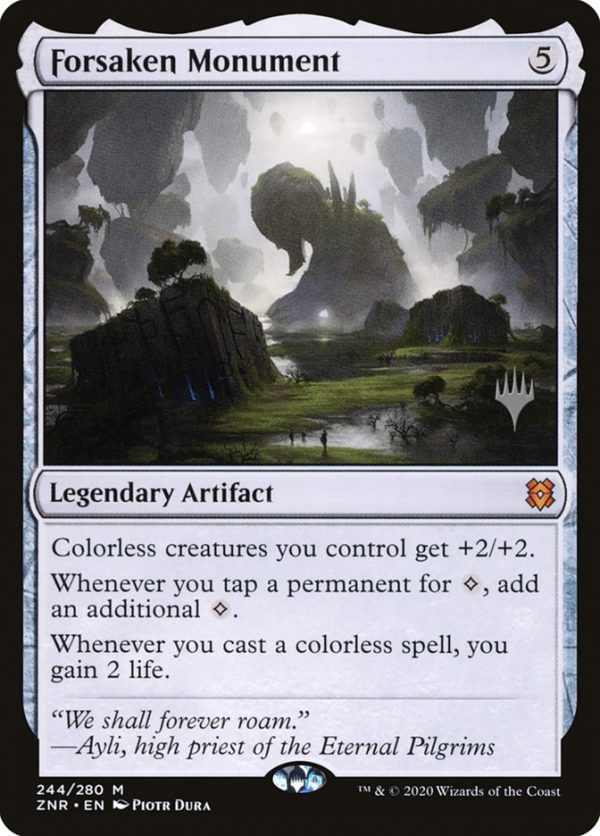 Forsaken Monument (Promo Pack) [Zendikar Rising Promos] on Sale