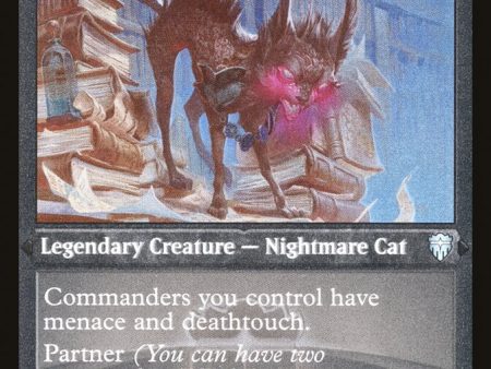 Falthis, Shadowcat Familiar (Etched) [Commander Legends] Hot on Sale