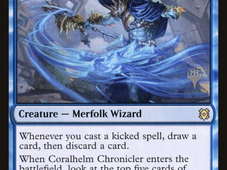 Coralhelm Chronicler (Promo Pack) [Zendikar Rising Promos] For Cheap