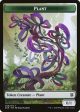 Cat Beast    Plant Double-Sided Token [Zendikar Rising Tokens] Discount