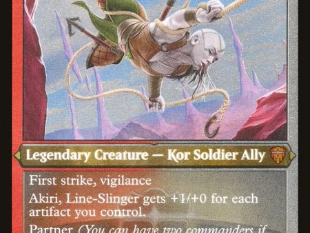 Akiri, Line-Slinger (Etched) [Commander Legends] Cheap