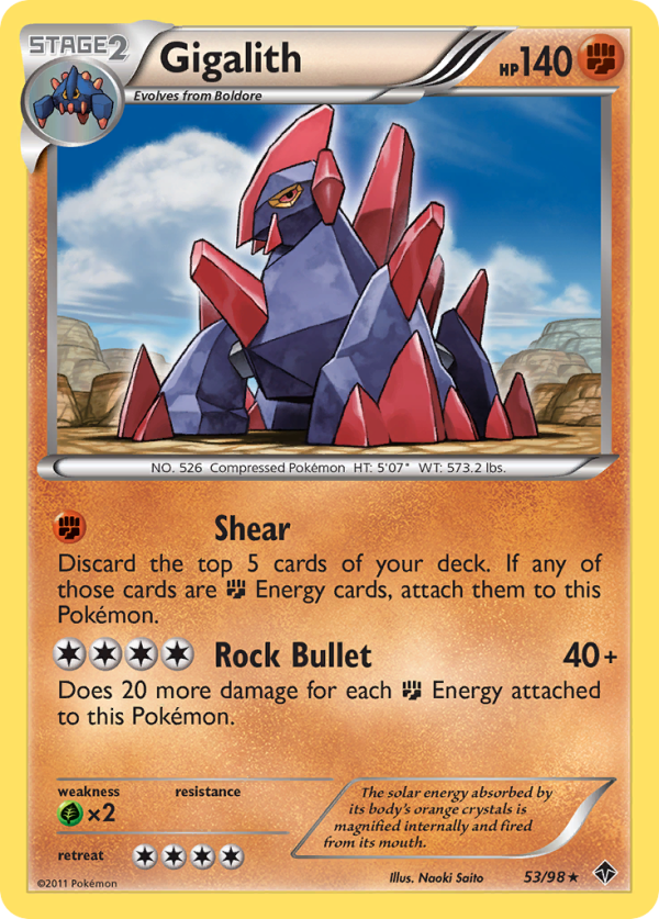 Gigalith (53 98) [Black & White: Emerging Powers] Online