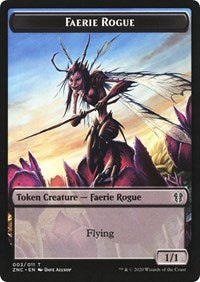 Faerie Rogue    Thopter Double-Sided Token [Zendikar Rising Commander Tokens] Online Sale