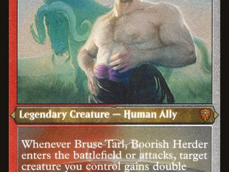 Bruse Tarl, Boorish Herder (Etched) [Commander Legends] For Sale