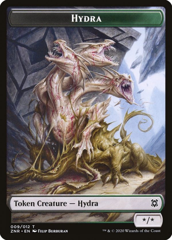 Cat Beast    Hydra Double-Sided Token [Zendikar Rising Tokens] Online now