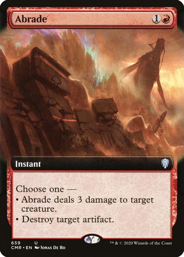 Abrade (Extended Art) [Commander Legends] Cheap