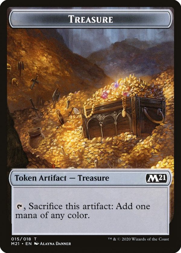 Beast    Treasure Double-Sided Token [Core Set 2021 Tokens] on Sale