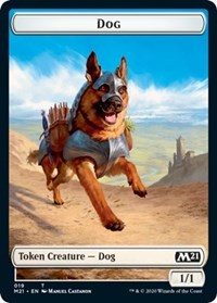 Dog    Weird Double-Sided Token [Core Set 2021 Tokens] Discount