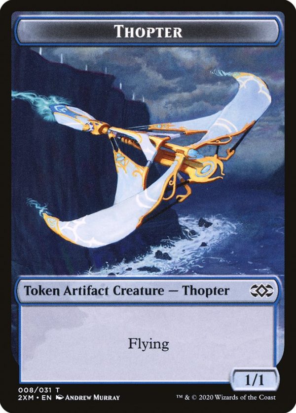 Beast    Thopter (008) Double-Sided Token [Double Masters Tokens] For Discount