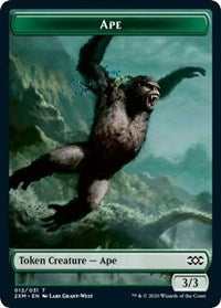 Ape    Elemental Double-Sided Token [Double Masters Tokens] For Discount