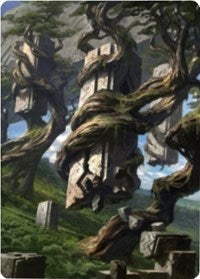 Forest 2 Art Card [Zendikar Rising Art Series] For Sale