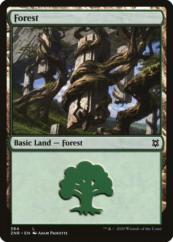 Forest (384) [Zendikar Rising] Sale