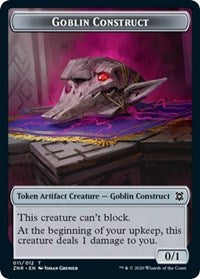 Goblin Construct    Illusion Double-Sided Token [Zendikar Rising Tokens] Sale