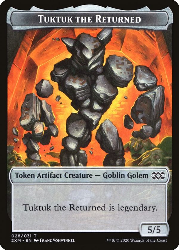 Elephant    Tuktuk the Returned Double-Sided Token [Double Masters Tokens] on Sale