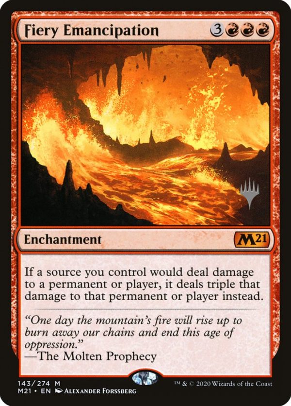 Fiery Emancipation (Promo Pack) [Core Set 2021 Promos] Cheap