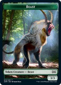 Beast    Saproling Double-Sided Token [Double Masters Tokens] For Sale