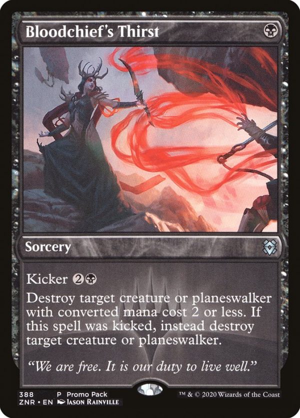 Bloodchief s Thirst (Promo Pack) [Zendikar Rising Promos] Fashion