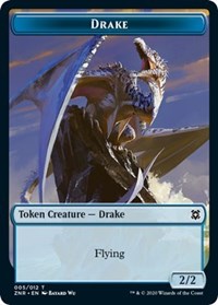 Drake    Plant Double-Sided Token [Zendikar Rising Tokens] For Cheap