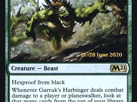 Garruk s Harbinger [Core Set 2021 Prerelease Promos] Online Hot Sale