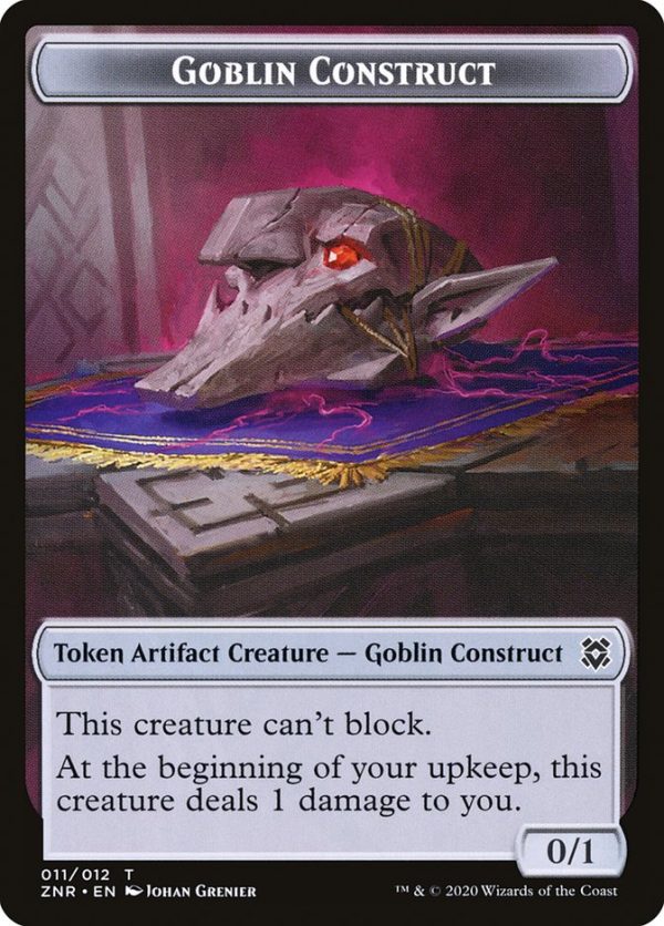 Drake    Goblin Construct Double-Sided Token [Zendikar Rising Tokens] on Sale