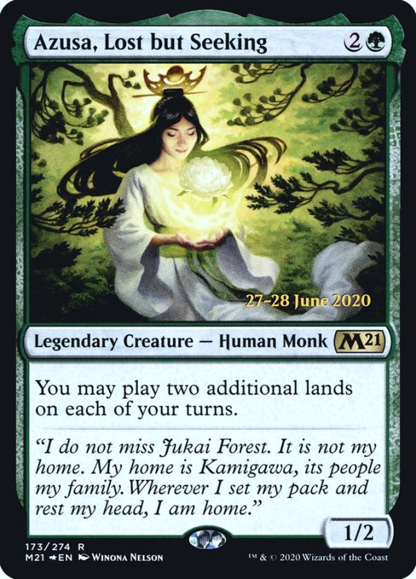 Azusa, Lost but Seeking [Core Set 2021 Prerelease Promos] Online Sale