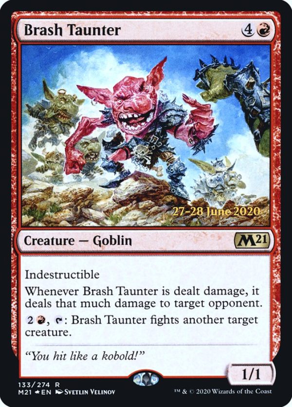 Brash Taunter [Core Set 2021 Prerelease Promos] Online Sale