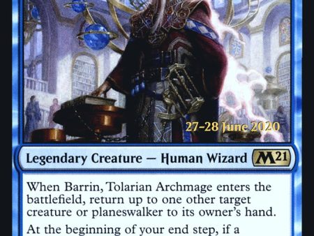 Barrin, Tolarian Archmage [Core Set 2021 Prerelease Promos] Fashion