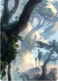 Forest 1 Art Card [Zendikar Rising Art Series] Fashion