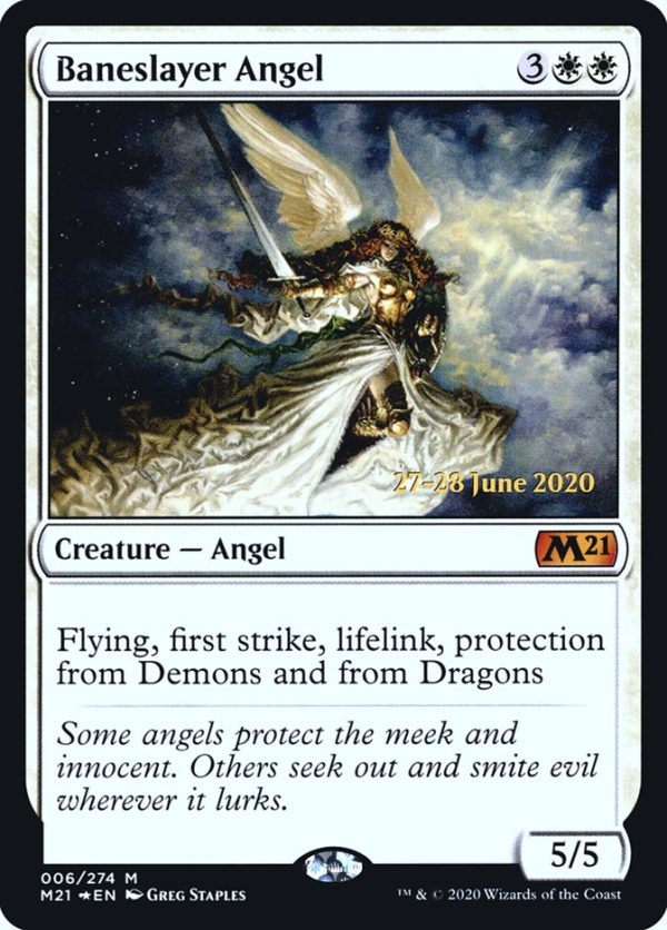 Baneslayer Angel [Core Set 2021 Prerelease Promos] Online now