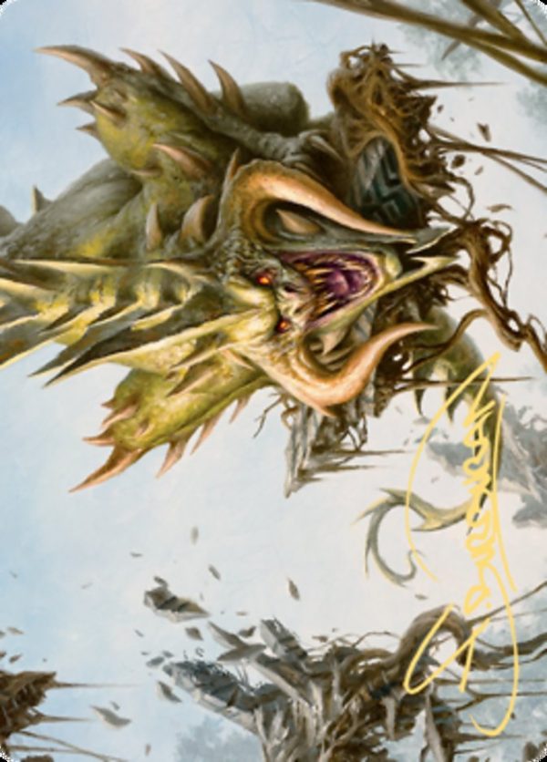 Canopy Baloth Art Card (Gold-Stamped Signature) [Zendikar Rising Art Series] Hot on Sale