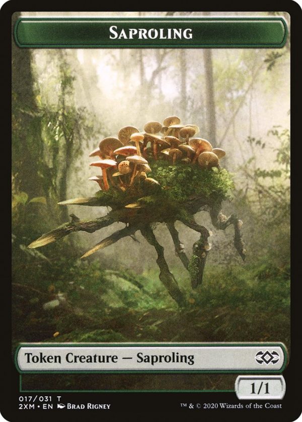 Beast    Saproling Double-Sided Token [Double Masters Tokens] For Sale